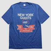 New York Giants Champion 1986 T-shirt - Blue Vintage - Fanatics