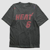 Adidas Miami Heat 2010s T-shirt Charcoal Vintage