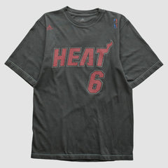 Adidas Miami Heat 2010s T-shirt Charcoal Vintage