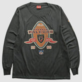 Atlanta Falcons NFL 2000s Long Sleeve T-shirt - Charcoal Vintage - Fanatics