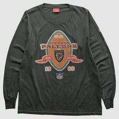 Atlanta Falcons NFL 2000s Long Sleeve T-shirt - Charcoal Vintage - Fanatics