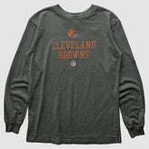 Cleveland Browns Reebok 2000s Long Sleeve T-shirt - Gray Vintage - Fanatics