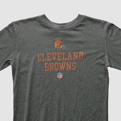 Cleveland Browns Reebok 2000s Long Sleeve T-shirt - Gray Vintage - Fanatics