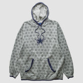 Denver Broncos Reebok 2010s Hooded Pullover Sweatshirt - Heather Gray Vintage - Fanatics