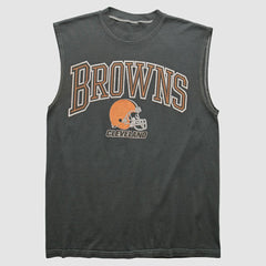 Cleveland Browns 90s Tank - Charcoal Vintage - Fanatics