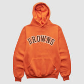 Cleveland Browns Russell 90s Hooded Pullover Sweatshirt - Orange Vintage - Fanatics