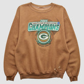 Green Bay Packers 2004 Pullover Sweatshirt - Brown Vintage - Fanatics