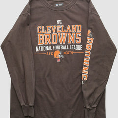 Cleveland Browns NFL 2010s Long Sleeve T-shirt - Brown Vintage - Fanatics