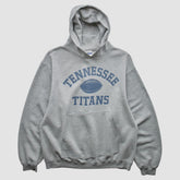 Tennessee Titans Reebok 2000s Hooded Pullover Sweatshirt - Heather Gray Vintage - Fanatics