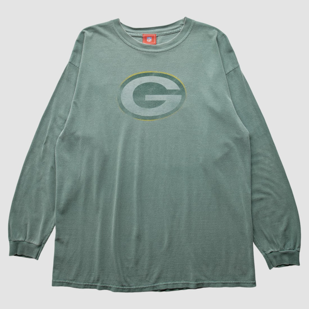 Green Bay Packers 2000s Long Sleeve T-shirt - Green Vintage - Fanatics