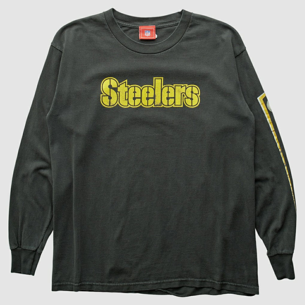 Pittsburgh Steelers NFL 2000s Long Sleeve T-shirt - Black Vintage - Fanatics