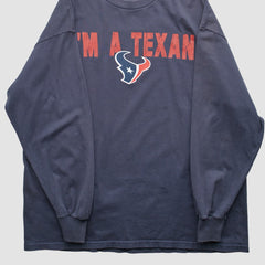 Houston Texans NFL 2010s Long Sleeve T-shirt - Navy Vintage - Fanatics