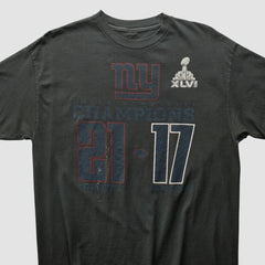 Superbowl XLVI 2012 T-shirt - Charcoal Vintage - Fanatics