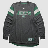New York Jets NFL 2010s Long Sleeve T-shirt - Gray Vintage - Fanatics