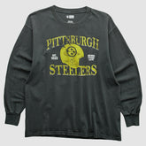 Pittsburgh Steelers NFL 2010s Long Sleeve T-shirt - Charcoal Vintage - Fanatics