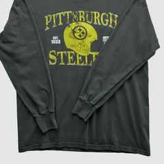 Pittsburgh Steelers NFL 2010s Long Sleeve T-shirt - Charcoal Vintage - Fanatics