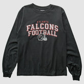 Atlanta Falcons Reebok 2000s Long Sleeve T-shirt - Black Vintage - Fanatics