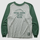 New York Jets Grid Iron 2000s Long Sleeve T-shirt - Gray Vintage - Fanatics