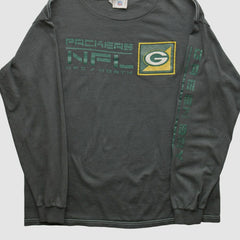 Green Bay Packers NFL 2000s Long Sleeve T-shirt - Charcoal Vintage - Fanatics