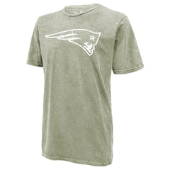 Drake Maye New England Patriots Majestic Threads Mineral Wash Name & Number T-Shirt - Moss Green - NFL