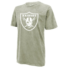 Brock Bowers Las Vegas Raiders Majestic Threads Mineral Wash Name & Number T-Shirt - Moss Green - NFL