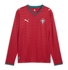 Puma - Portugal National Team 2026 Home Replica Long Sleeve Jersey - Red