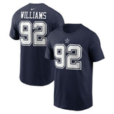Quinnen Williams Dallas Cowboys Player Name & Number T-Shirt - Navy - Nike