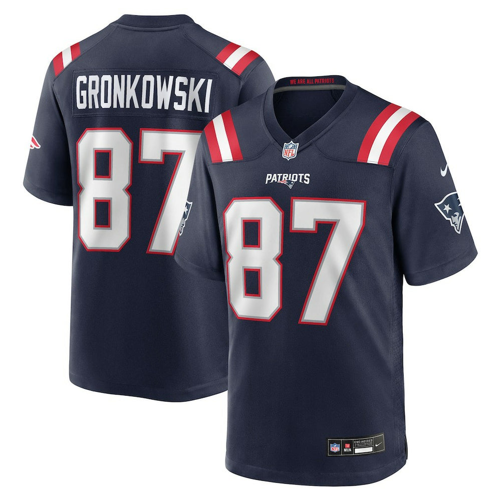 Rob Gronkowski New England Patriots Team Retired Player Game Jersey - Navy - Nike