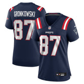 Rob Gronkowski New England Patriots Women's Team Retired Player Game Jersey - Navy - Nike