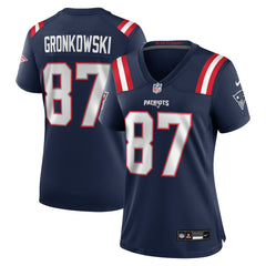 Rob Gronkowski New England Patriots Women's Team Retired Player Game Jersey - Navy - Nike