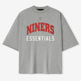 San Francisco 49ers Fear of God x NFL Unisex 3/4-Sleeve T-Shirt - Heather Gray - NFL