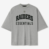 Las Vegas Raiders Fear of God x NFL Unisex 3/4-Sleeve T-Shirt - Heather Gray - NFL