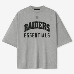 Las Vegas Raiders Fear of God x NFL Unisex 3/4-Sleeve T-Shirt - Heather Gray - NFL