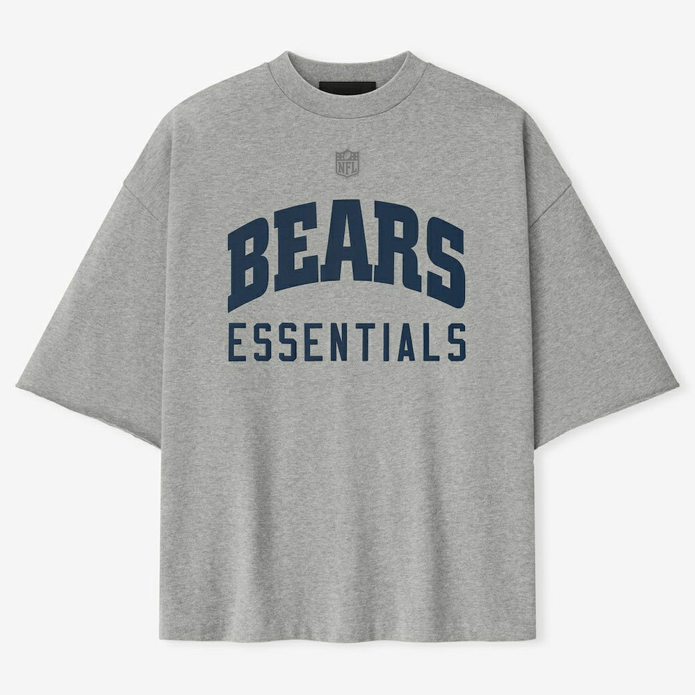 Chicago Bears Fear of God x NFL Unisex 3/4-Sleeve T-Shirt - Heather Gray - NFL