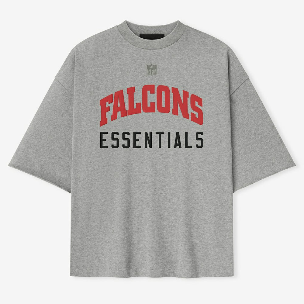 Atlanta Falcons Fear of God x NFL Unisex 3/4-Sleeve T-Shirt - Heather Gray - NFL