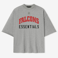 Atlanta Falcons Fear of God x NFL Unisex 3/4-Sleeve T-Shirt - Heather Gray - NFL