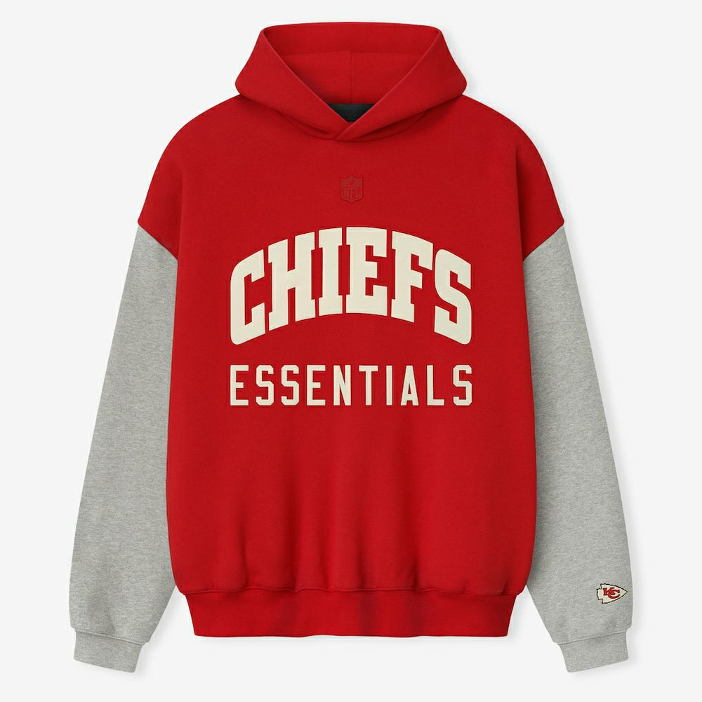 Kansas City Chiefs Fear of God x NFL Unisex Sport Hoodie - Red/Heather Gray - NFL