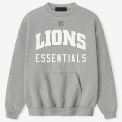Detroit Lions Fear of God x NFL Unisex Sport Sweatshirt - Heather Gray - NFL
