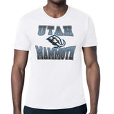 Utah Mammoth Starter Comic Style Team Graphic T-Shirt - White | NHL Lifestyle