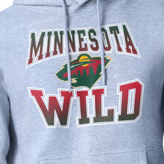 Minnesota Wild Starter Comic Style Team Graphic Hoodie - Gray | NHL on sale