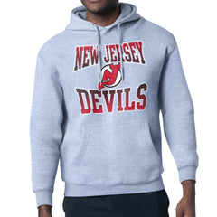 New Jersey Devils Starter Comic Style Team Graphic Hoodie - Gray | NHL on sale