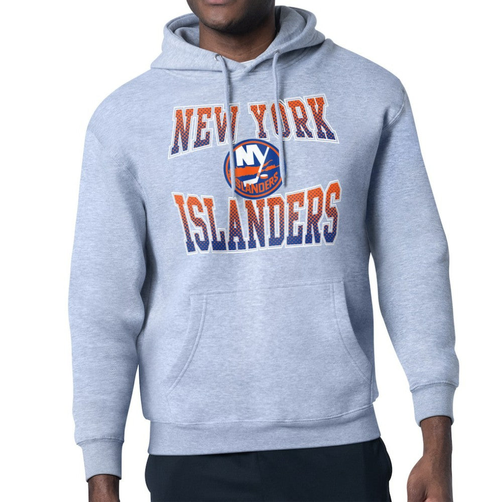 New York Islanders Starter Comic Style Team Graphic Hoodie - Gray | NHL discount
