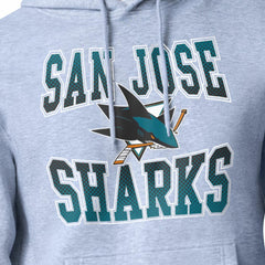 San Jose Sharks Starter Comic Style Team Graphic Hoodie - Gray | NHL online
