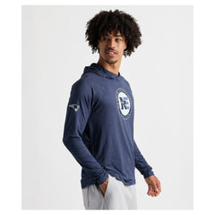 Charles River x New England Patriots Cayak Hooded Long Sleeve T-Shirt - Navy - NFL