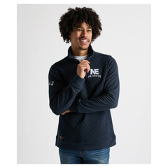 Charles River x New England Patriots Franconia Quilted Quarter-Zip Sweatshirt - Navy - NFL