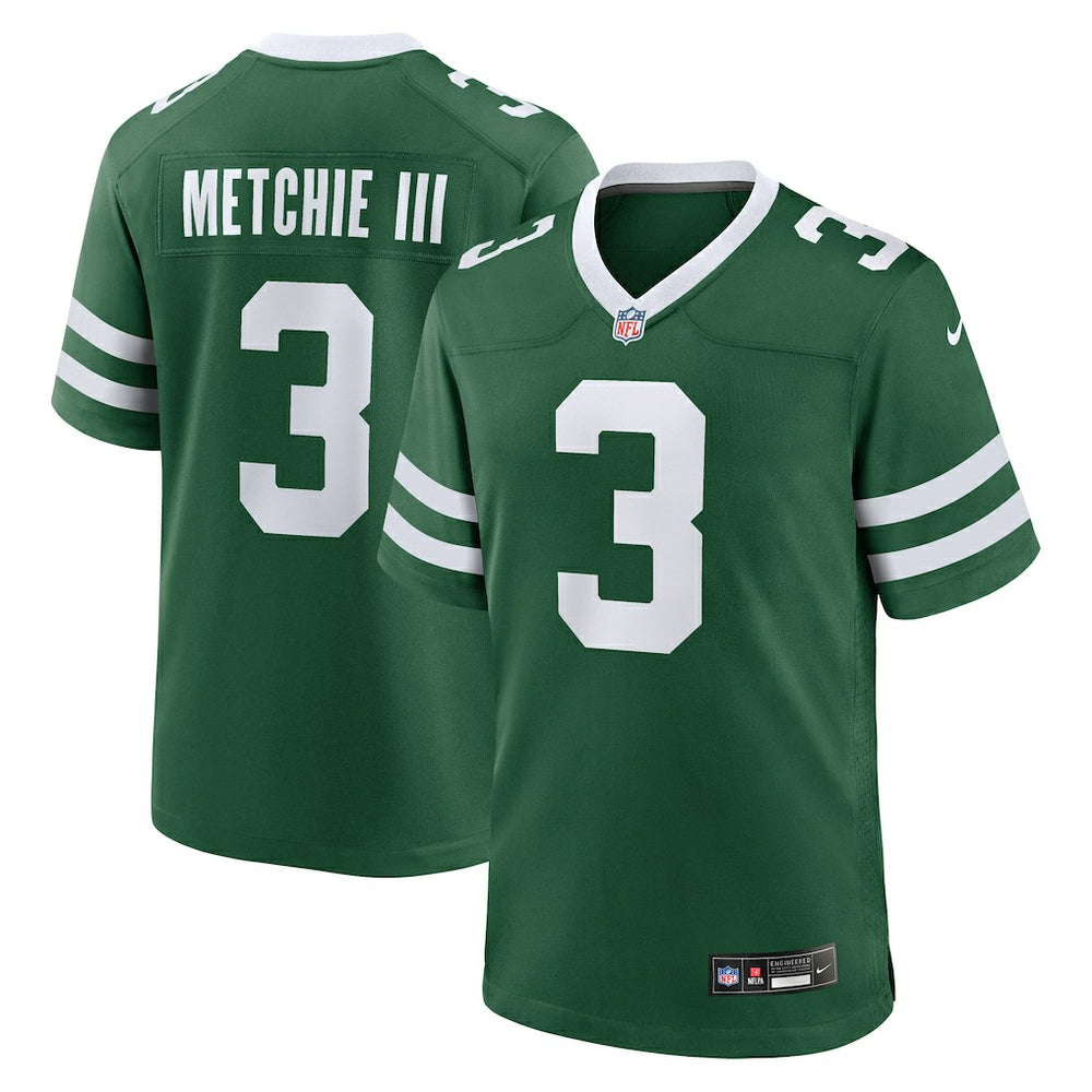 John Metchie III New York Jets Team Game Jersey - Legacy Green - Nike