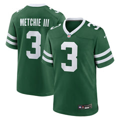 John Metchie III New York Jets Team Game Jersey - Legacy Green - Nike