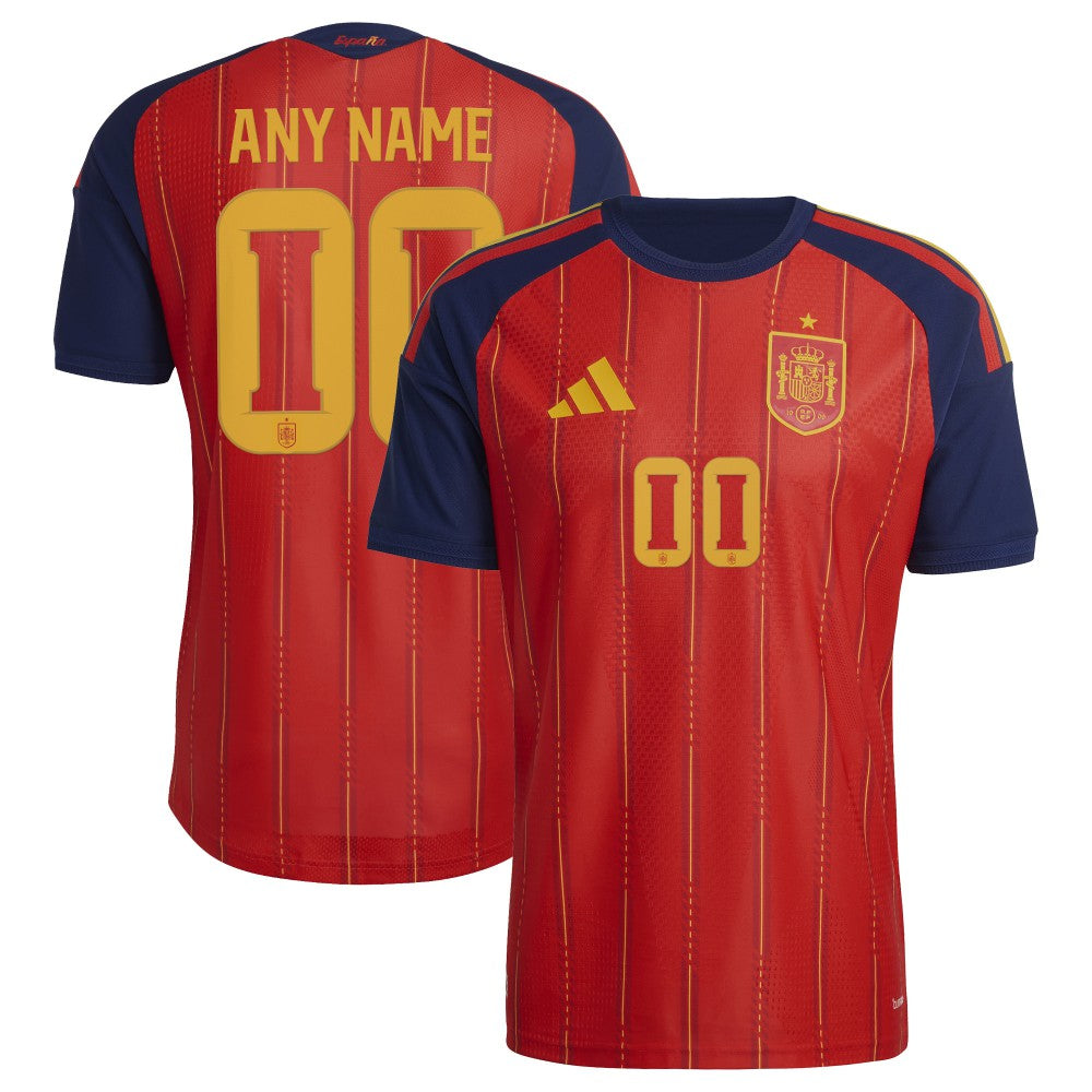Adidas - Spain National Team FIFA x World Cup 2026 Home On Field Custom Jersey - Red