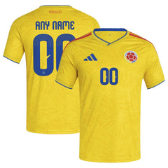 Adidas - Colombia National Team FIFA x World Cup 2026 Home Replica Custom Jersey - Yellow