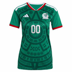 Adidas - Mexico National Team Women's 2026 Home Replica Custom Jersey - Green